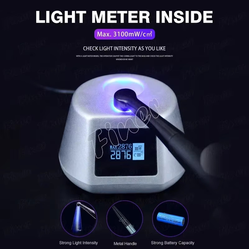 Finer Dental-Härtungslampe Blau-Violett mit 3100mW/cm² und 7 Modi zur Photopolymerisation in der Zahnmedizin - Bild 2