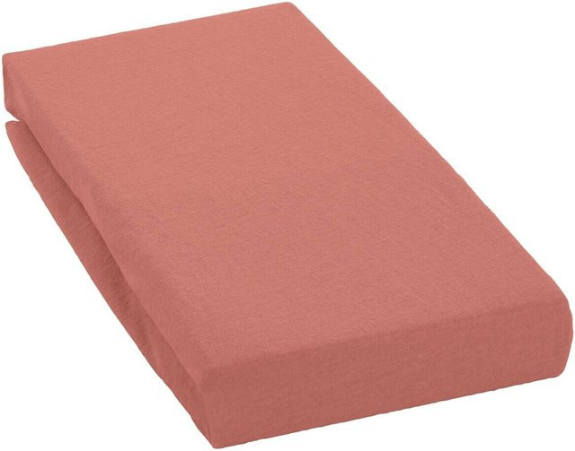 Sensation Spannbetttuch aus Jersey in Pink, atmungsaktiv und bügelfrei - Bild 1