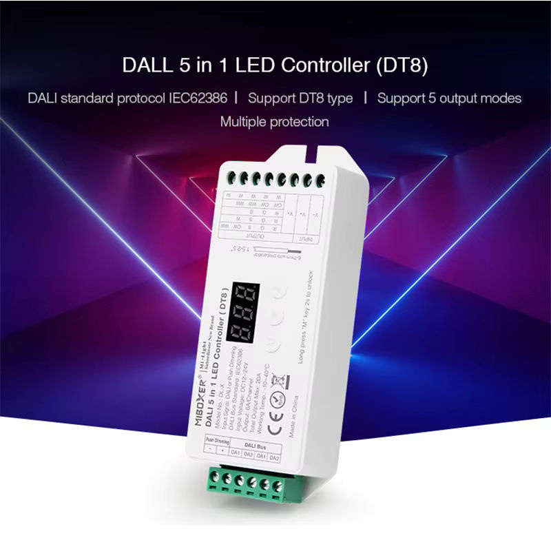 Miboxer DT8 DALI 5-in-1 Touch Panel LED Controller mit DALI Bus Netzteil für die DIN-Schiene - Bild 5
