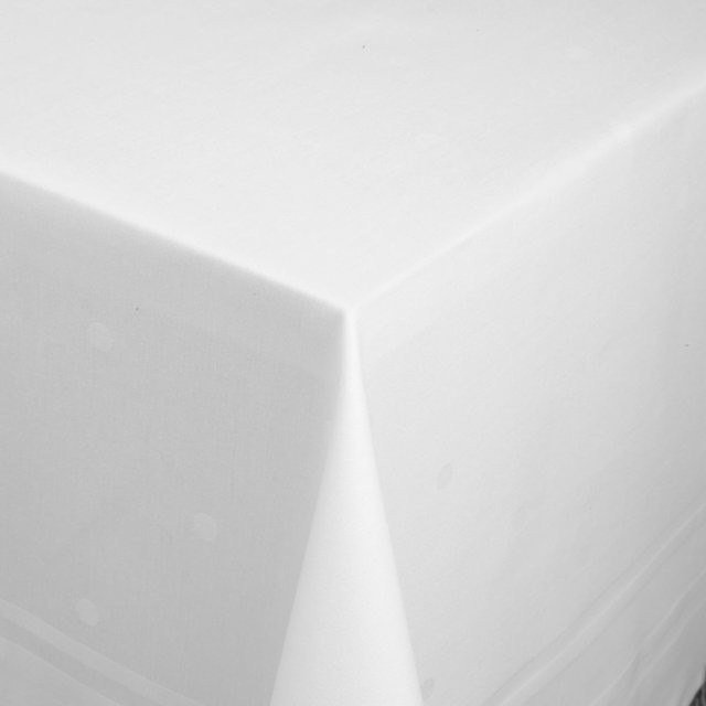 ERWIN M. Tischdecke Saphir aus Baumwolle, weiß, quadratisch, Breite: 80 cm, Länge: 80 cm - Bild 1