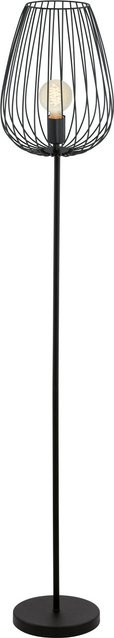 Eglo Stehleuchte Newtown Schwarz aus Stahl mit E27 Fassung, Höhe: 60 cm - Bild 1