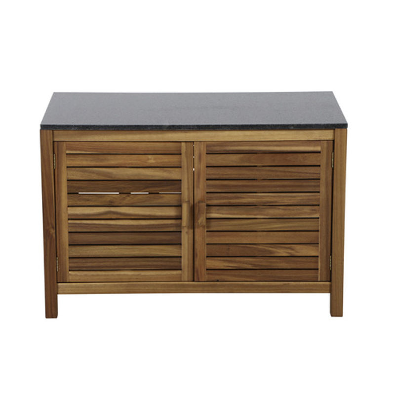 Siena Garden Riva Outdoor-Küche Mittelteil aus Akazienholz in Braun, B/T/H: 100 x 52 x 67 cm - Bild 3