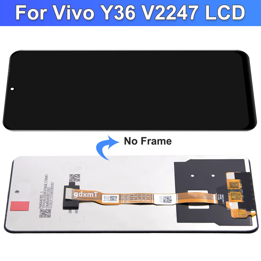 Vivo Y36 Ersatz-LCD-Display mit Touch-Digitizer in Schwarz, 6,64 Zoll, für Handy-Reparatur - Bild 2