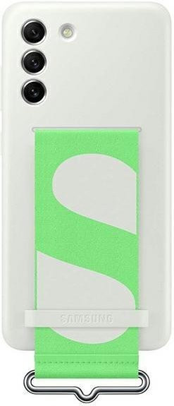Samsung Silikonhülle mit Riemen für Samsung Galaxy S21 in Weiß - Bild 1