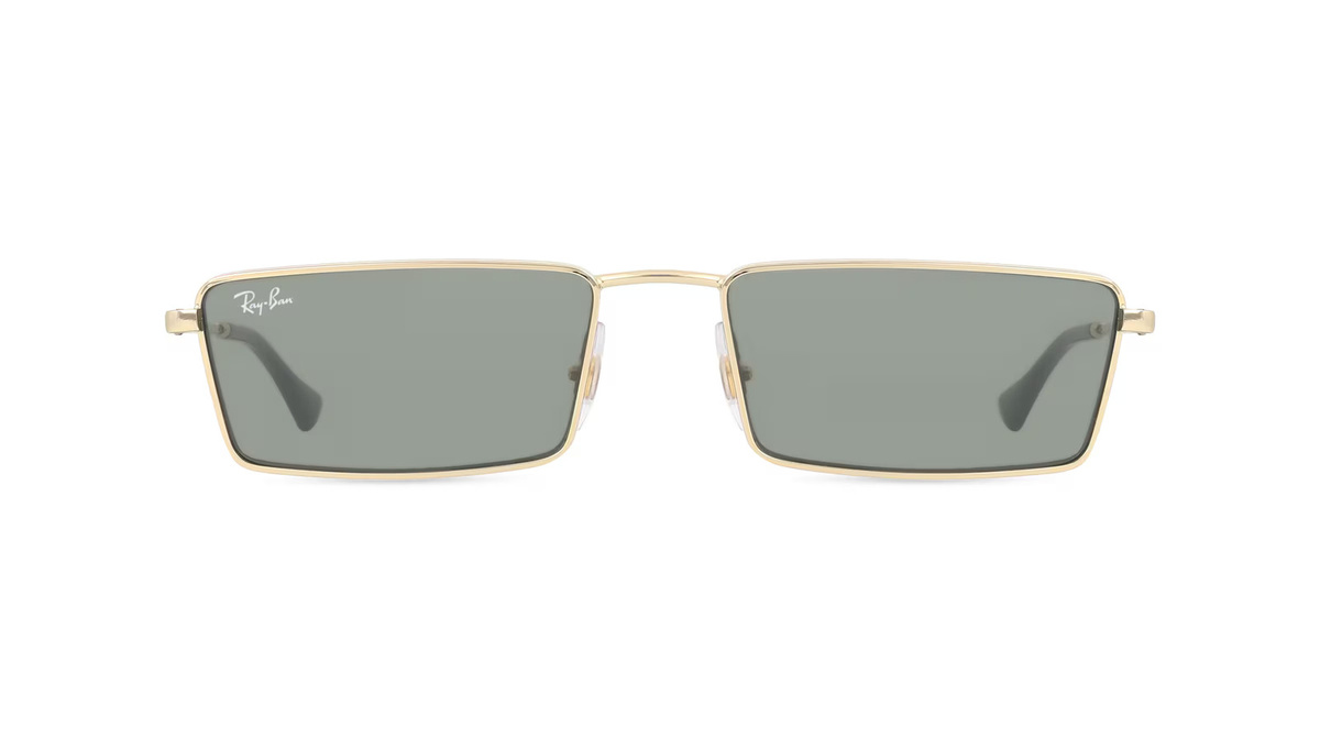 Ray-Ban RB3741 Sonnenbrille, Vollrand, Quadratisch, Metall, Unisex, gold, grey - Bild 1
