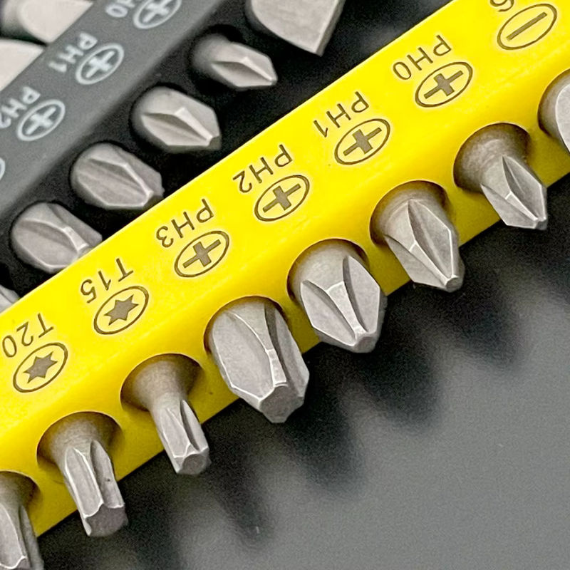 Binoax 10er Set Kreuzschraubendreher Bits mit 60 mm Verlängerungsstange in Schwarz für Elektrowerkzeuge und Holzbearbeitung - Bild 6