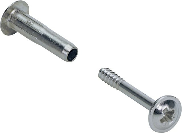 Hettich Verbindungsschraube M6 aus Stahl, vernickelt, Farbe: Silber, 4 Stück - Bild 1