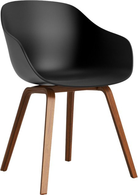 HAY About A Chair AAC 222 mit Armlehnen in Schwarz und Eiche - Bild 1