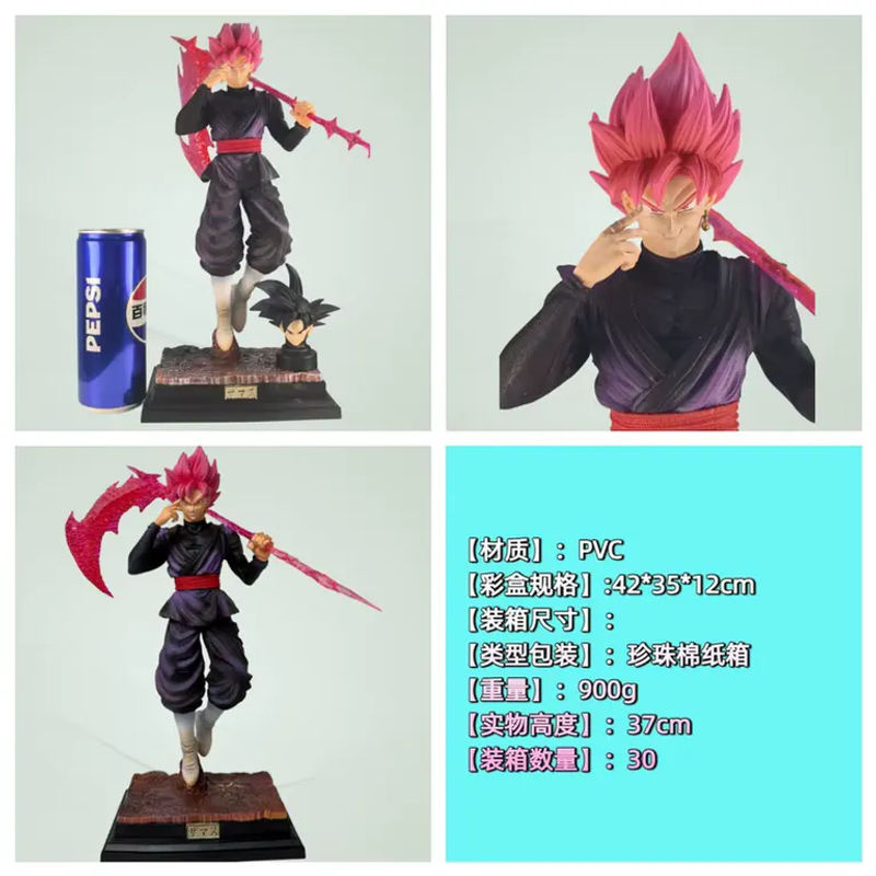 Bandai Dragon Ball Super Saiyan Zamasu GK Figur Rosa Goku mit Doppelkopf-Skulptur Anime-Modell aus Kunststoff - Bild 2