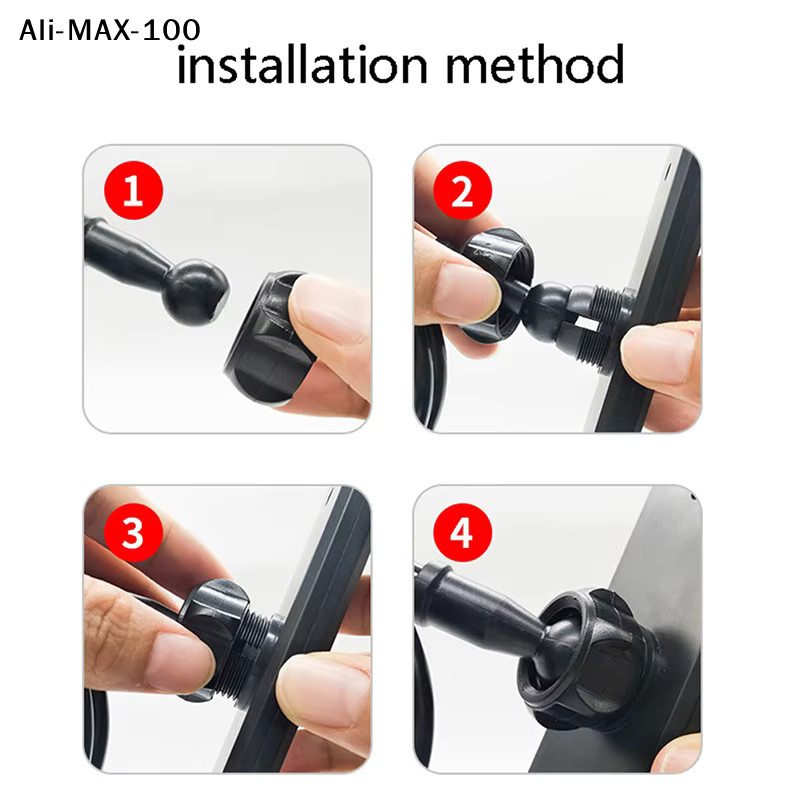 AyS Großer Clip-Halter für mobile Übertragungen mit Stativhalterung und Tablet-Clip in Schwarz - Bild 6