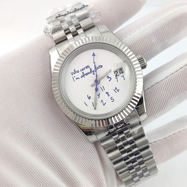 OUMASHI Analoguhr, Edelstahl, Saphirglas, 36 mm, Herren - Bild 1