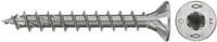 Fischer PowerFast II Spanplattenschraube mit Senkkopf und Torx-Antrieb aus Edelstahl, Farbe: Silber, Durchmesser: 4,5 mm, Länge: 30 mm - Bild 1