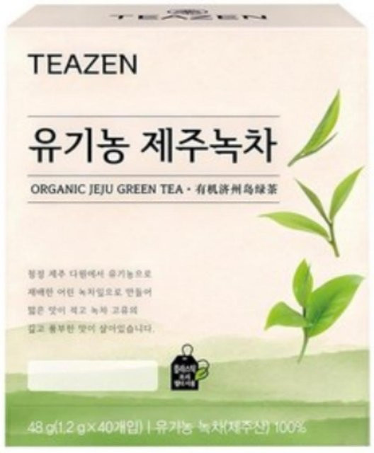TEAZEN Bio Jeju Grüntee, Teebeutel, 100 Stück - Bild 1