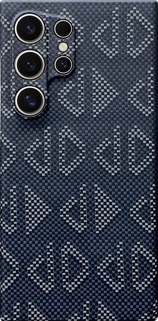 Original 600D Kevlar Aramid-Faser Hülle für Samsung Galaxy S25 Ultra und S24 Ultra mit Linsenschutz und magnetischem Laden in Braun - Bild 1