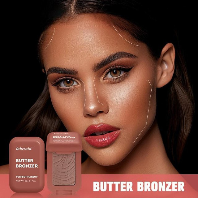 Lakerain Butter Bronzer Creme, Damen, Nude, Seidiger Schimmer - Bild 1