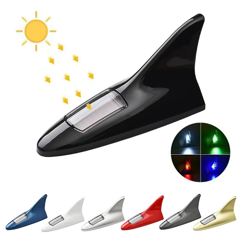 AMSYD Solar LED Shark Fin Antenne mit Sicherheits-Warnlicht für dein Auto - Bild 4