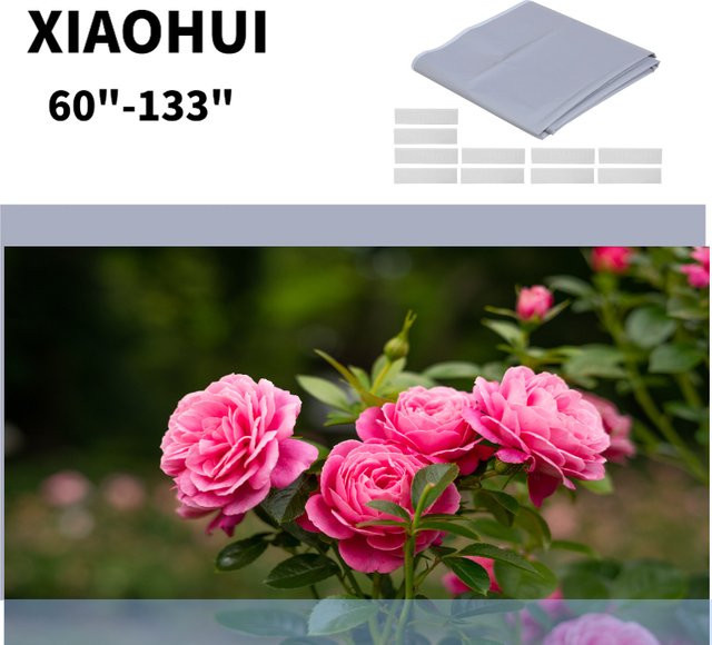 XIAOHUI Projektionswand aus Polyester für den Außenbereich, tragbarer weicher Vorhang für 60–150 Zoll, HD 4K-Filmprojektionswand - Bild 1
