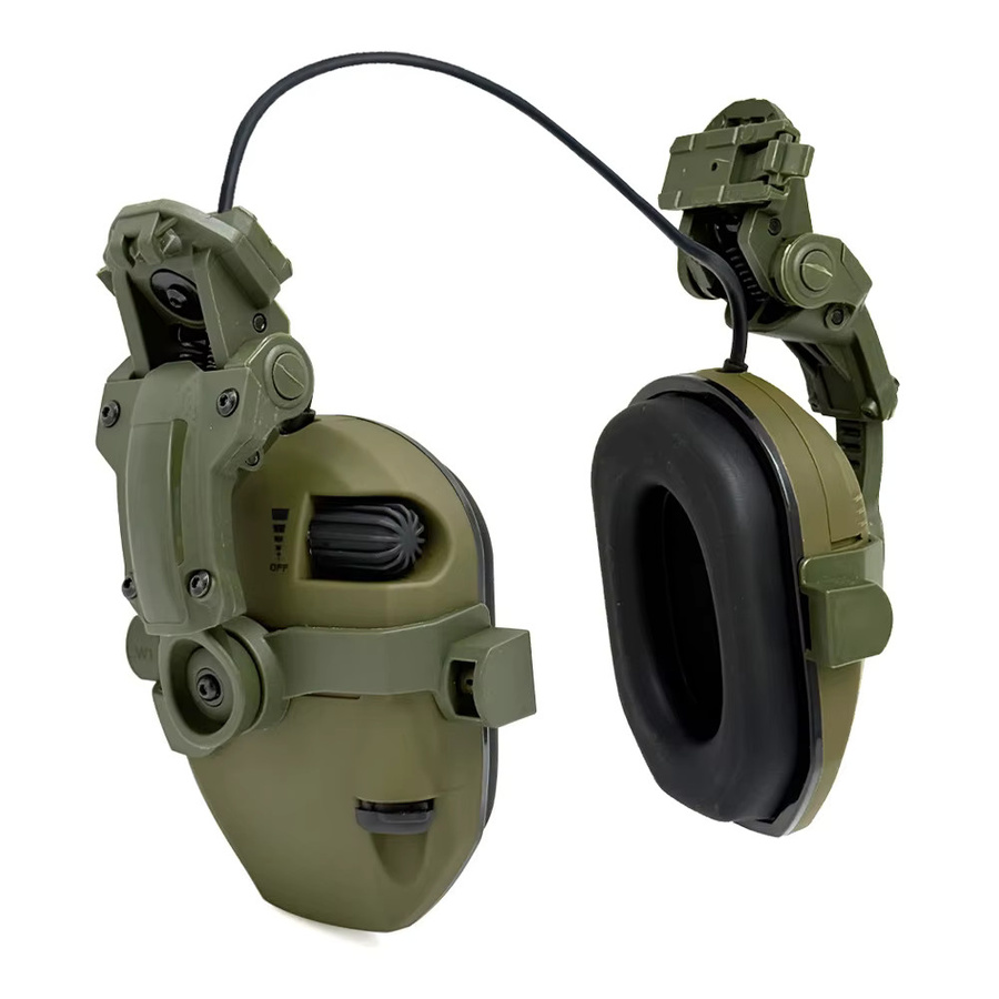 WK Elektronischer Gehörschutz für Schießsport und Jagd, Helm-montiert, Schwarz - Bild 1