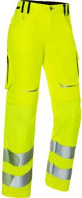 Kübler Damenhose REFLECTIQ PSA 2 in Warngelb und Schwarz mit Cordura, Größe 38 - Bild 1