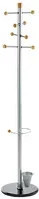 ALCO Garderobenständer aus Metall in Silber Matt mit 8 Haken, Durchmesser: 38 cm, Höhe: 175 cm - Bild 1