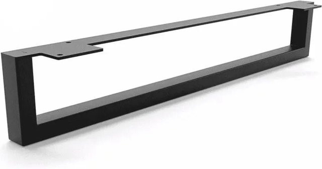 HEVVA Möbelbein GRAZ in Schwarz, Höhe: 10 cm, Tiefe: 50 cm - Bild 1