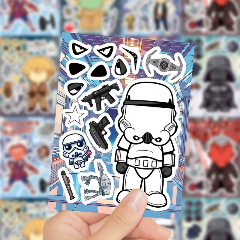 Star Wars Aufkleber, Puzzle, 8-teiliges Set - Bild 2