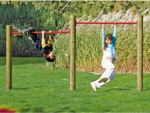 T & J Anne-Turnreck mit 2 Reckstangen und Schrauben, Länge: 286 cm - Bild 1