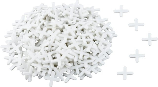 LUX-TOOLS Fliesenkreuze 4 mm, 250 Stück, Weiß - Bild 1