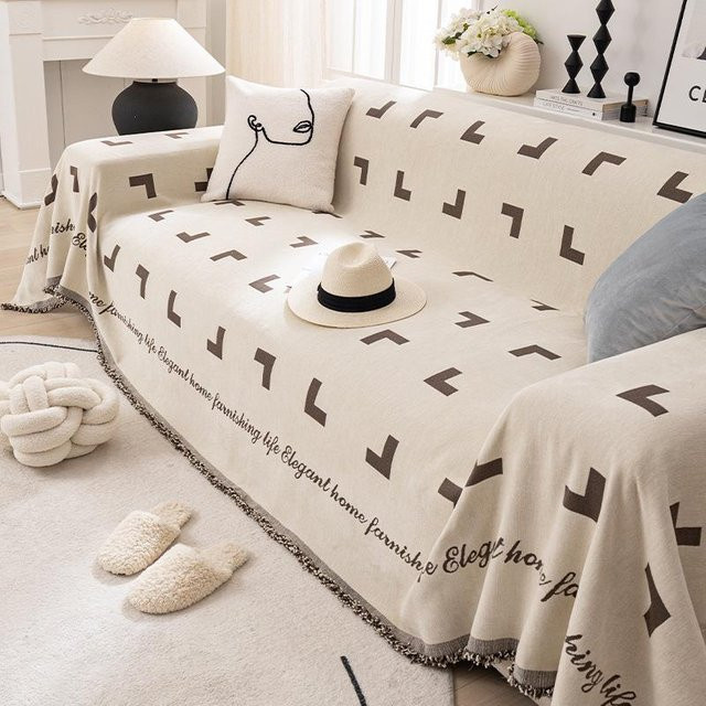 Super Six Chenille Sofa-Handtuch als rutschfester und staubdichter Sofabezug, B/B: 180 x 130 cm - Bild 1