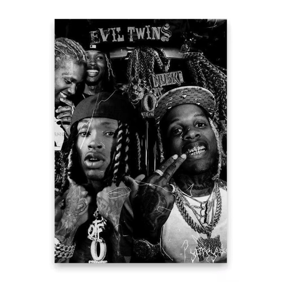 K-King Rapper HD-Kunstposter, selbstklebend und wasserfest, ästhetische Wanddekoration für dein Zuhause, Wohnzimmer oder Bar, B: 20 cm, H: 15 cm - Bild 7