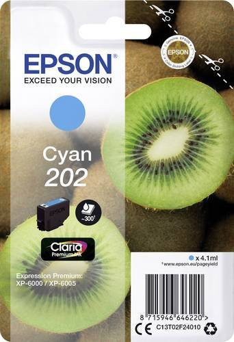 Epson Original Druckerpatrone T02F2 Cyan für Expression Premium XP-6000, XP-6100, XP-6105 und XP-6005 - Bild 1