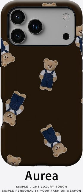 Denim Bear robuste doppelschichtige Handyhülle mit Magnetfunktion für iPhone 17 16 15 14 13 Pro Max Plus - Bild 1