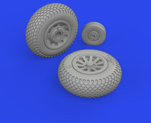 Eduard P-51D - Wheels cross tread - Bild 1