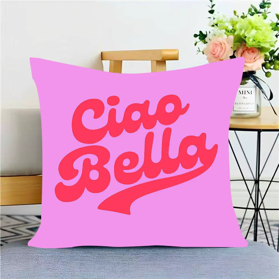 Ciao BELLAs Italy Dekorativer Kissenbezug im Retro-Design, quadratisch, Breite: 30 cm, Höhe: 30 cm - Bild 2