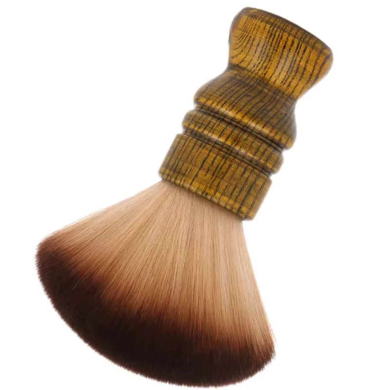 WANGDA PROFESSIONAL Barber Neck Duster Brush, Gesichtsreinigungs- und Bartbürste mit Holzgriff - Bild 4
