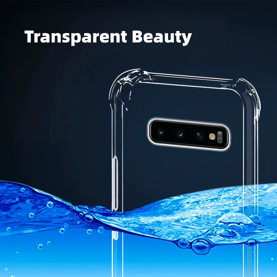 Transparente TPU-Handyhülle mit stoßfestem Schutz für Samsung Galaxy S10+, S10 und S10e - Bild 3
