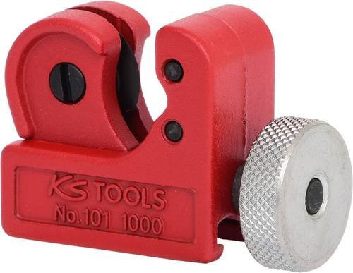 KS Tools Mini-Rohrabschneider aus Stahl in Rot, 3-16mm - Bild 1