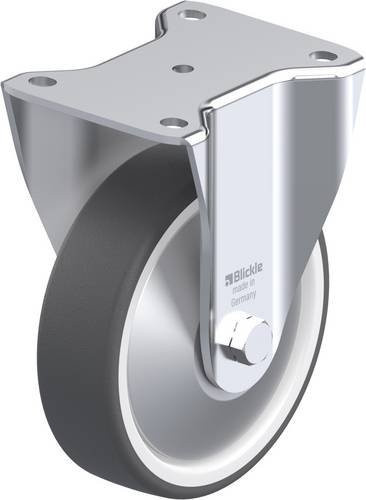 Blickle Bockrolle BH-POTH 160G-FA in Grau und Weiß mit 160 mm Rad-Durchmesser und 550 kg Tragfähigkeit - Bild 1