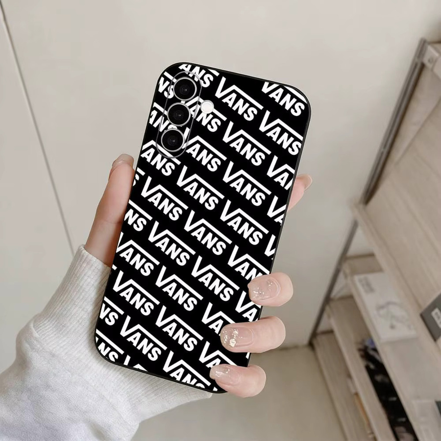 V-vans LOOG Brand Handyhülle für Samsung Galaxy A73 A72 A71 A70 A53 A52 A51 in Schwarz weich - Bild 2