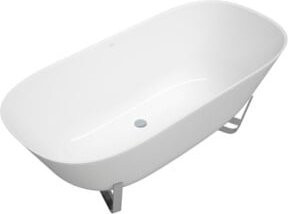 Freistehende Villeroy & Boch Badewanne Antheus aus Mineralguss in Weiß, Oval, B/T: 175 x 80 cm - Bild 1