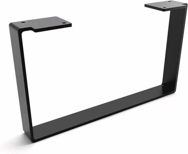 HEVVA Möbelbein LUXEMBURG in Schwarz, Höhe: 20 cm, Tiefe: 35 cm - Bild 1