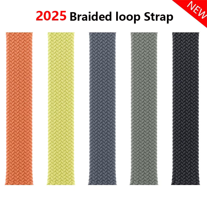 Geflochtenes Solo-Loop-Armband für Apple Watch, Textil, Bunt, Unisex - Bild 2