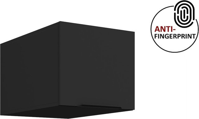 Küchen Aufsatzschrank ARIA Schwarz matt Wandmontage Breite: 40 cm - Bild 1