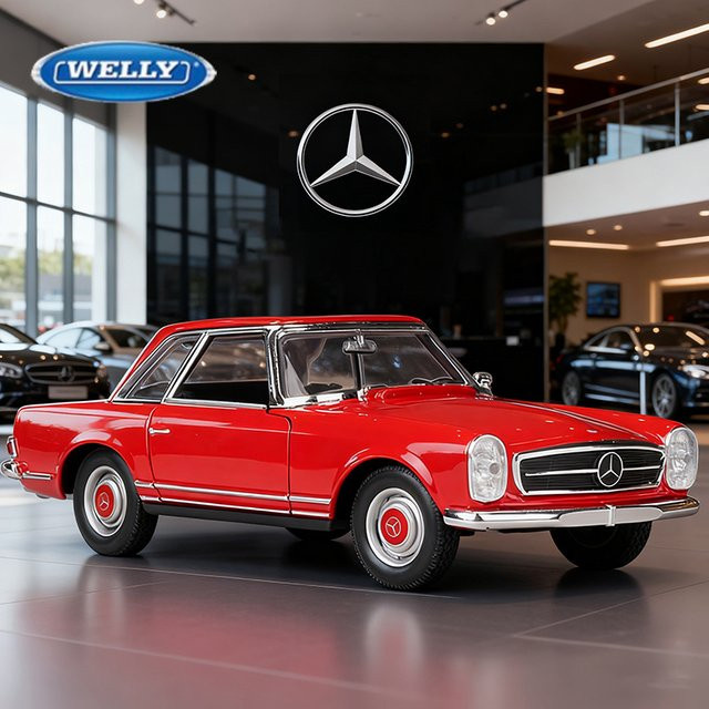 WELLY Mercedes-Benz 230SL 1963, Legierungsautomodell, 1:24 - Bild 1