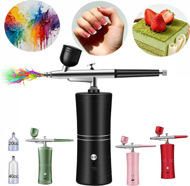 Peicon Mini-Akku-Airbrush-Spritzpistole für Nagelkunst, Unisex - Bild 1