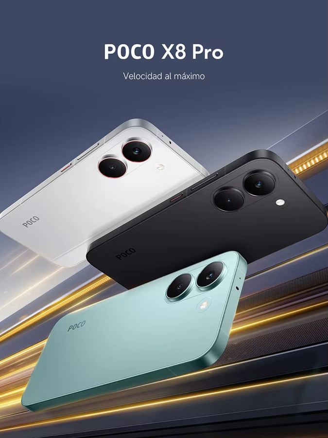Xiaomi POCO X8 Pro 5G Smartphone Black mit 256 GB Speicher, Dimensity 8500-Ultra Prozessor, NFC und 6500 mAh Akku - Bild 1
