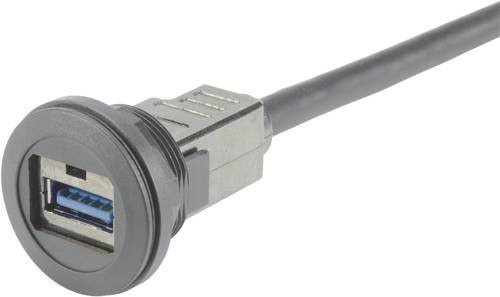 HARTING USB-A Steckverbinder Schwarz 09454521973 - Bild 1