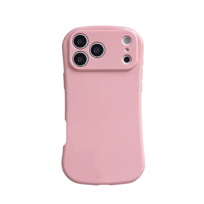 SUNWARD Silikon Handyhülle in Bonbonfarben für Apple iPhone 11 bis iPhone 17 Pro Max, ovale Stoßfeste Schutzhülle in Gelb und Pink - Bild 2