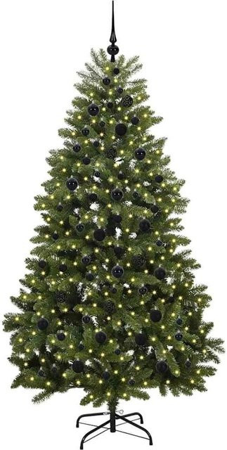 vidaXL Künstlicher Weihnachtsbaum Grün, Höhe: 210 cm, aus PVC und Metall - Bild 1