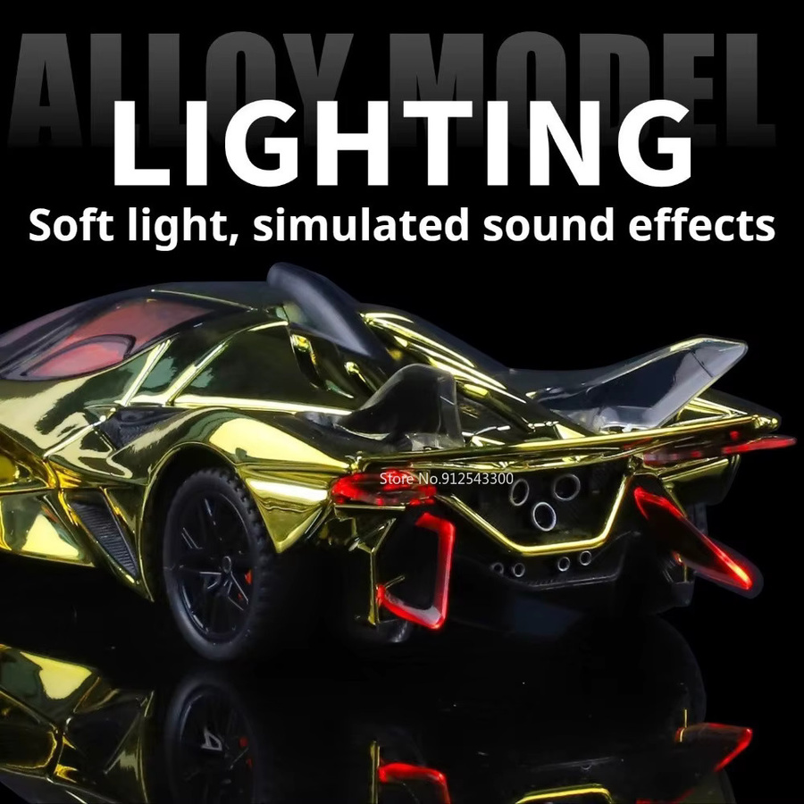 RMZ city Apollo EVO Automodell, 1:32 Maßstab, mit Licht und Sound, Metall - Bild 5